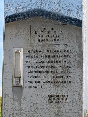 基本電子基準点No.960501の説明板