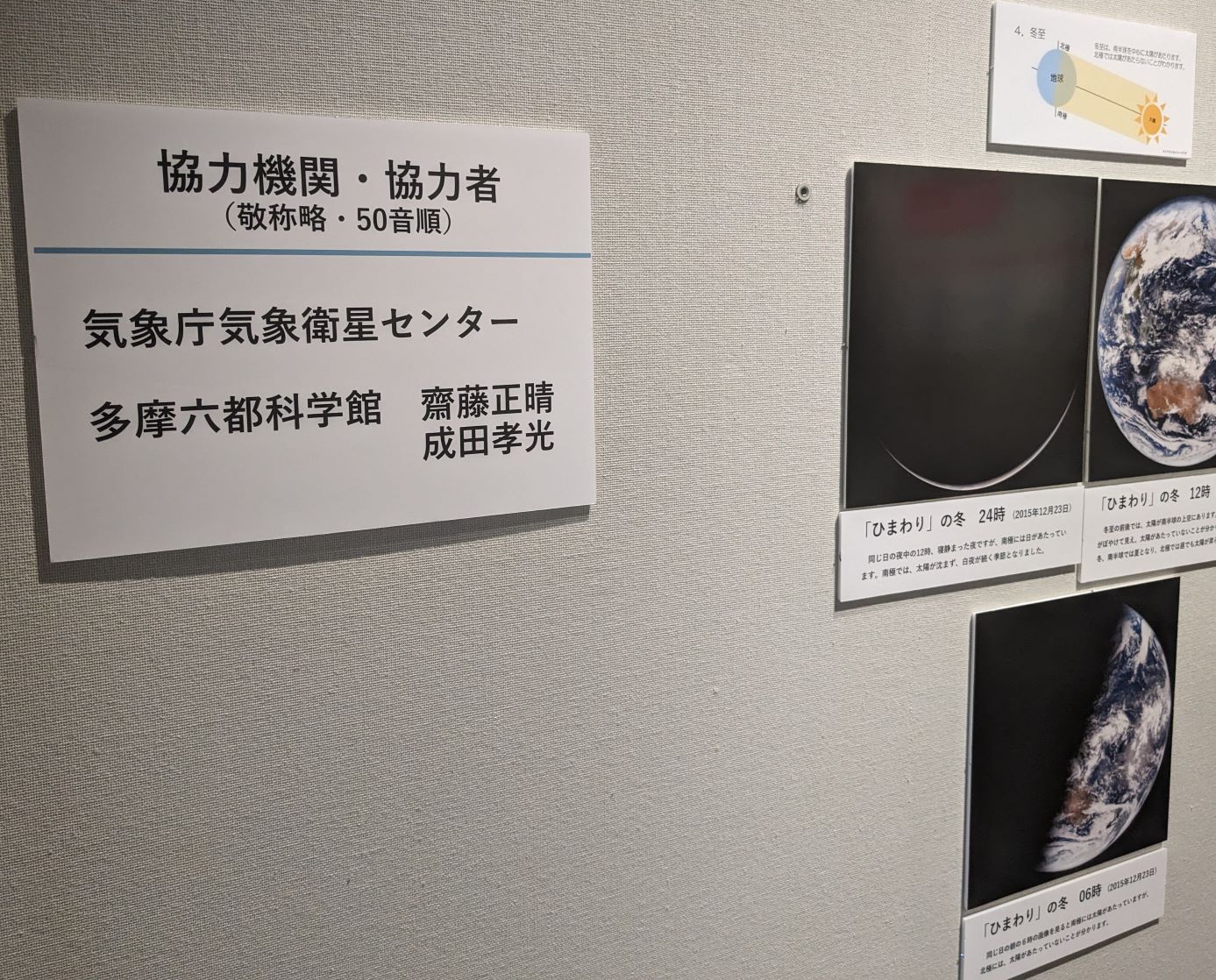 企画展の協力者など