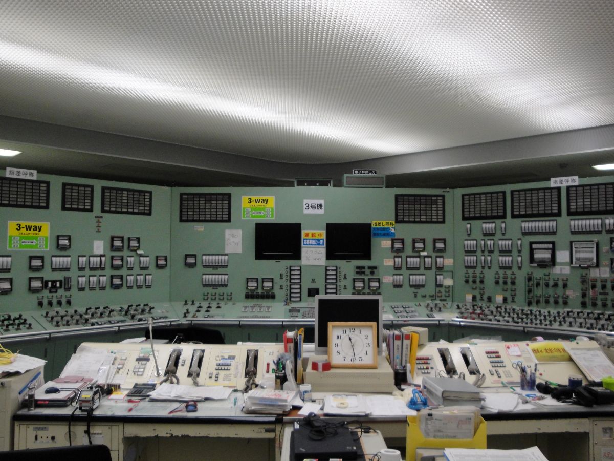 東京電力福島第一原子力発電所3号機中央制御室